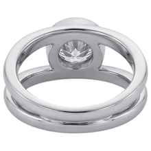 1.50 Carats Solitaire Natural Earth Mined Diamond Anniversary Ring Split Shank