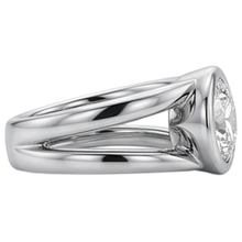 1.50 Carats Solitaire Natural Earth Mined Diamond Anniversary Ring Split Shank