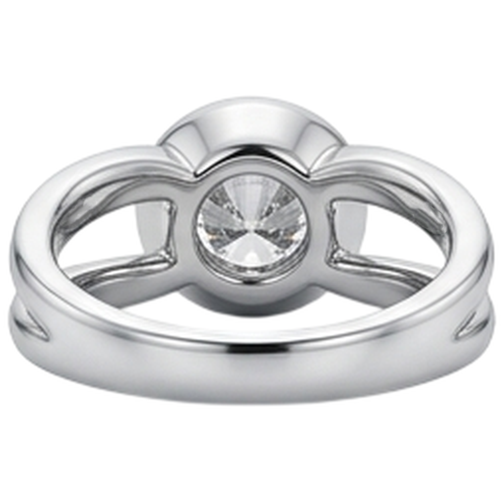 1.50 Carats Solitaire Natural Earth Mined Diamond Anniversary Ring Split Shank