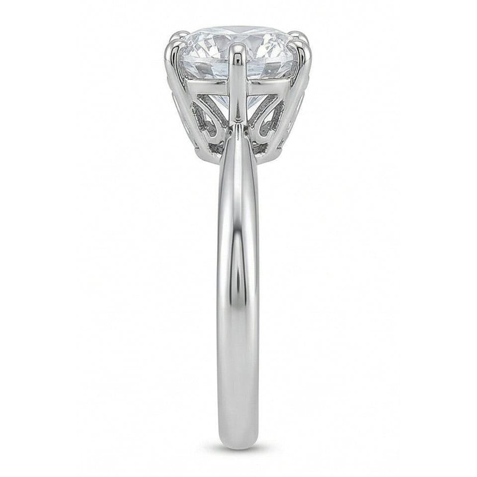 1.50 Ct. Round Real Natural Earth Mined DIAMOND ( NOT LAB GROWN ) Solitaire Ring White Gold 14K Jewellery