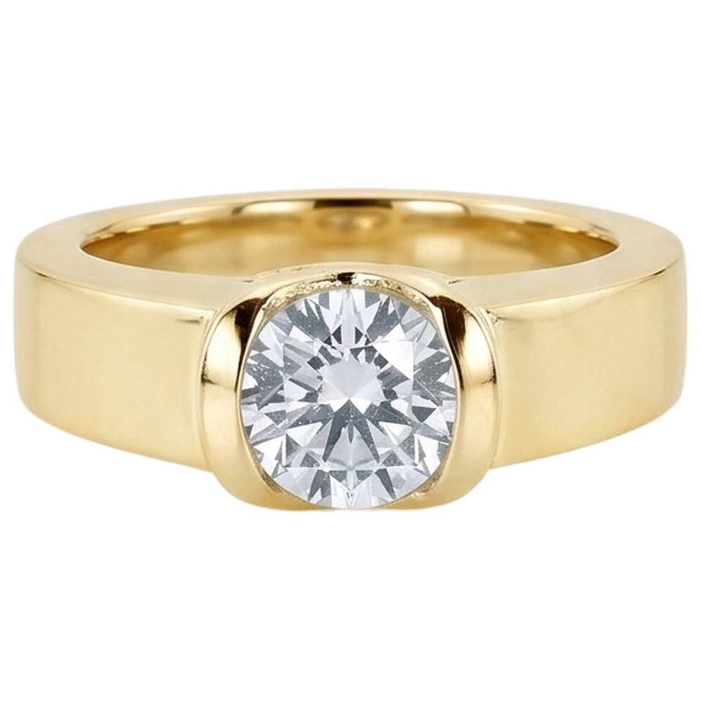 1.51 Ct. Engagement Ring Beautiful Natural Earth Mined Diamond Yellow Gold
