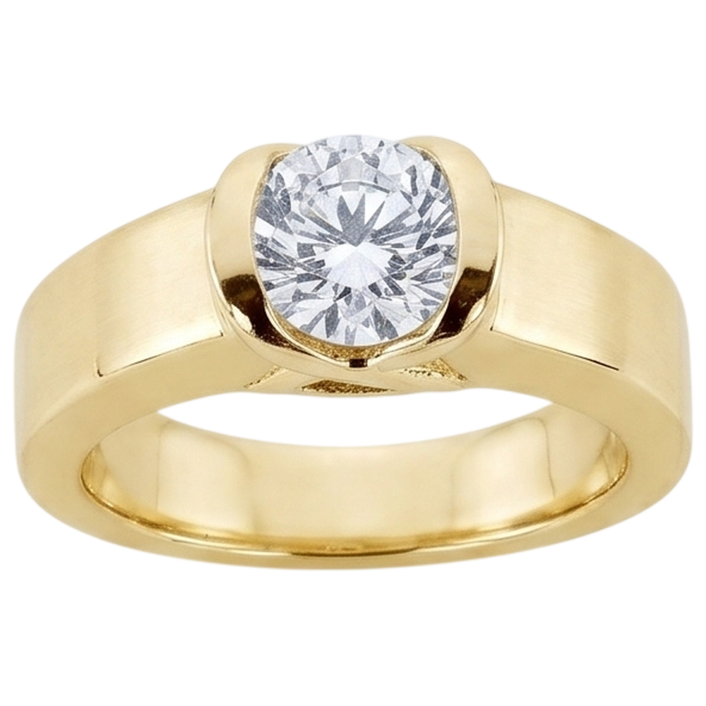 1.51 Ct. Engagement Ring Beautiful Natural Earth Mined Diamond Yellow Gold