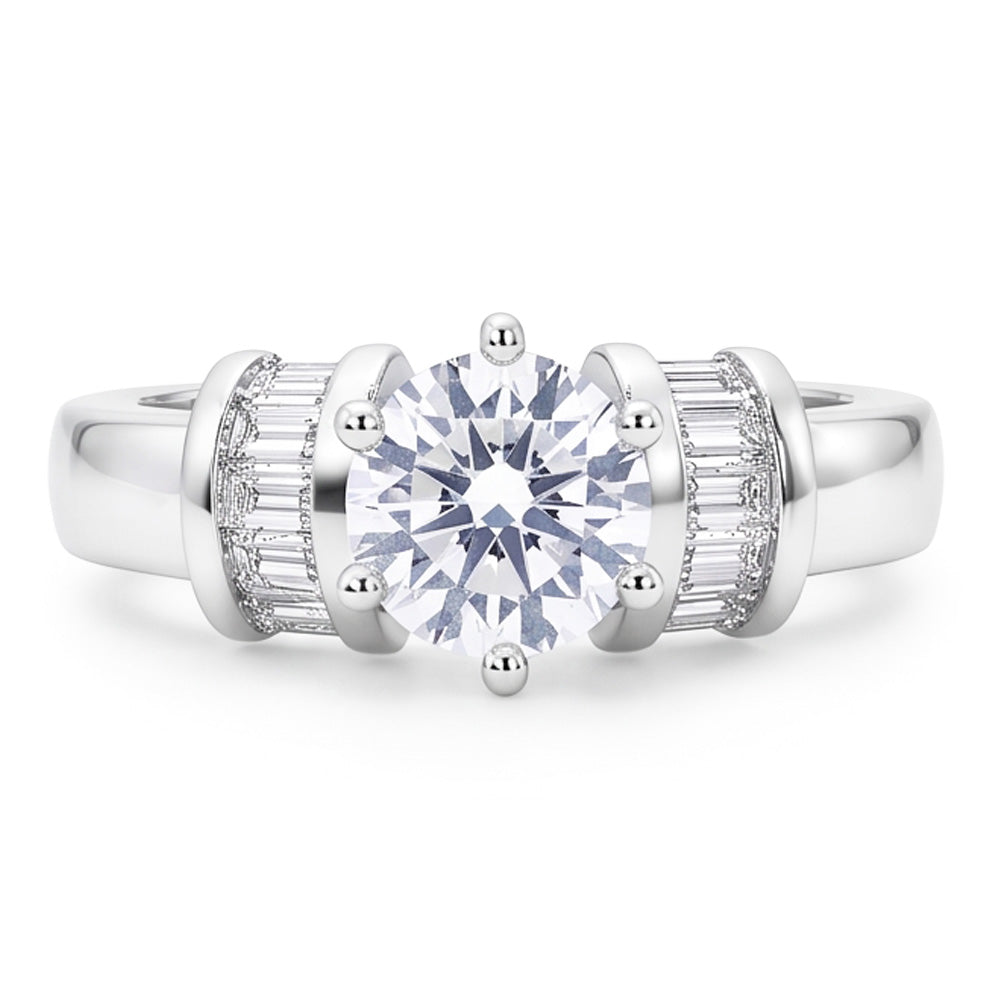 1.51 Ct Real Natural Earth Mined Diamond Anniversary Ring Three Stone Jewellery New