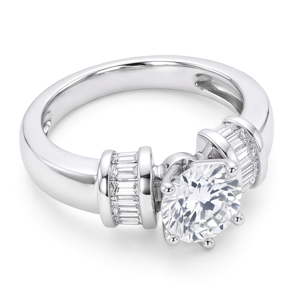 1.51 Ct Real Natural Earth Mined Diamond Anniversary Ring Three Stone Jewellery New