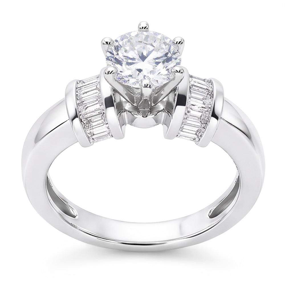 1.51 Ct Real Natural Earth Mined Diamond Anniversary Ring Three Stone Jewellery New