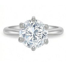 1.51 Ct. Round Natural Earth Mined Diamond Solitaire Ring White Gold 14K Jewelry