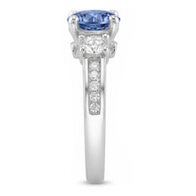 1.51 Ct. White Blue Natural Earth Mined Diamonds 3 Stone Gemstone Ring White Gold