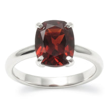 1.65 Ct Radiant Cut Red Sapphire Ring 14K White Gold