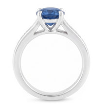 1.65 Ct Round Real Blue Natural Earth Mined Diamond Engagement Ring Gemstone