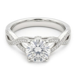 1.75 Carats Natural Earth Mined Diamond Anniversary Ring 14K White Gold