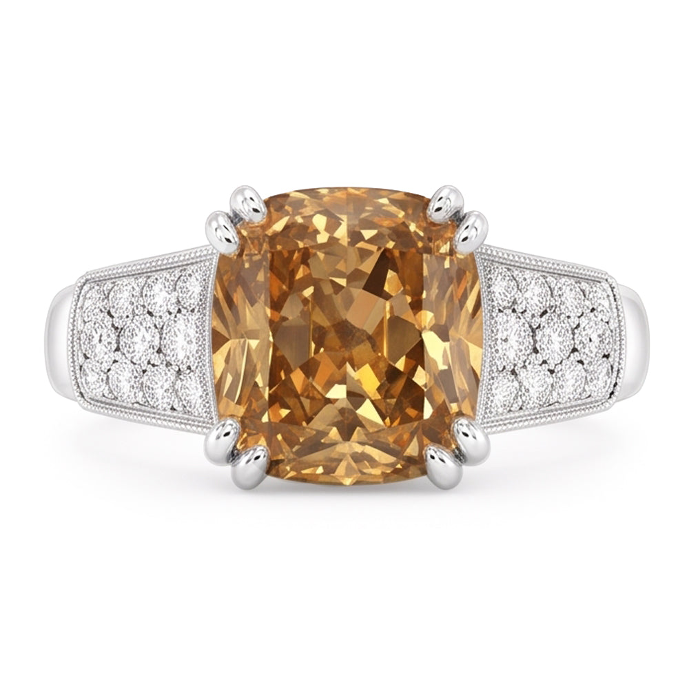 1.75 Ct Cushion Cut Natural Earth Mined Diamond Ring Gemstone 14K White Gold