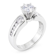 1.75 Ct. Genuine Natural Earth Mined Diamonds Three Stone Ring Engagement White Gold Jewellery