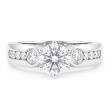 1.75 Ct. Genuine Natural Earth Mined Diamonds Three Stone Ring Engagement White Gold Jewellery