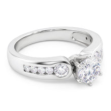 1.75 Ct. Genuine Natural Earth Mined Diamonds Three Stone Ring Engagement White Gold Jewellery