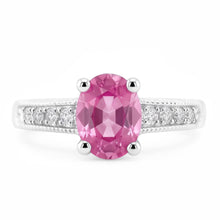 1.75 Ct Oval Pink Sapphire Natural Earth Mined Diamond Vintage Style Wedding Ring Gold