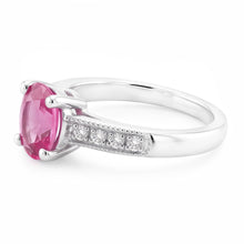 1.75 Ct Oval Pink Sapphire Natural Earth Mined Diamond Vintage Style Wedding Ring Gold