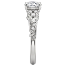 1.85 Carats Round Cut Natural Earth Mined Diamonds Antique Style Engagement Ring