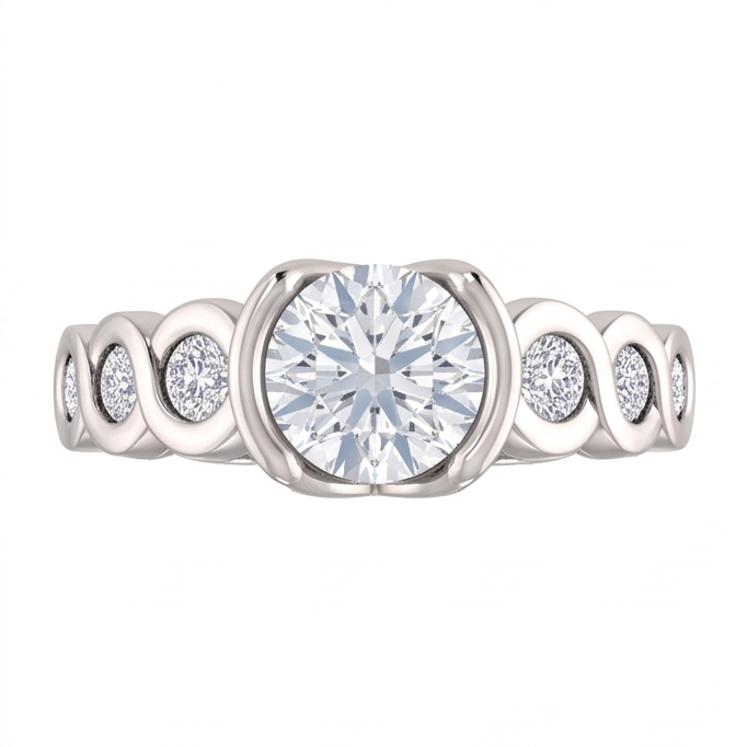 1.86 Ct. Round Brilliant Genuine Natural Earth Mined Diamonds Wedding Anniversary Ring