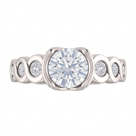 1.86 Ct. Round Brilliant Genuine Natural Earth Mined Diamonds Wedding Anniversary Ring