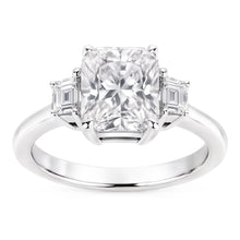 1.91 Carat Cushion Real Natural Earth Mined DIAMOND ( NOT LAB GROWN ) Three 3 Stone Ring Gold New