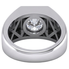 1 Carat F VS1 Natural Earth Mined DIAMOND ( NOT LAB GROWN ) Men's Solitaire Ring 14K White Gold
