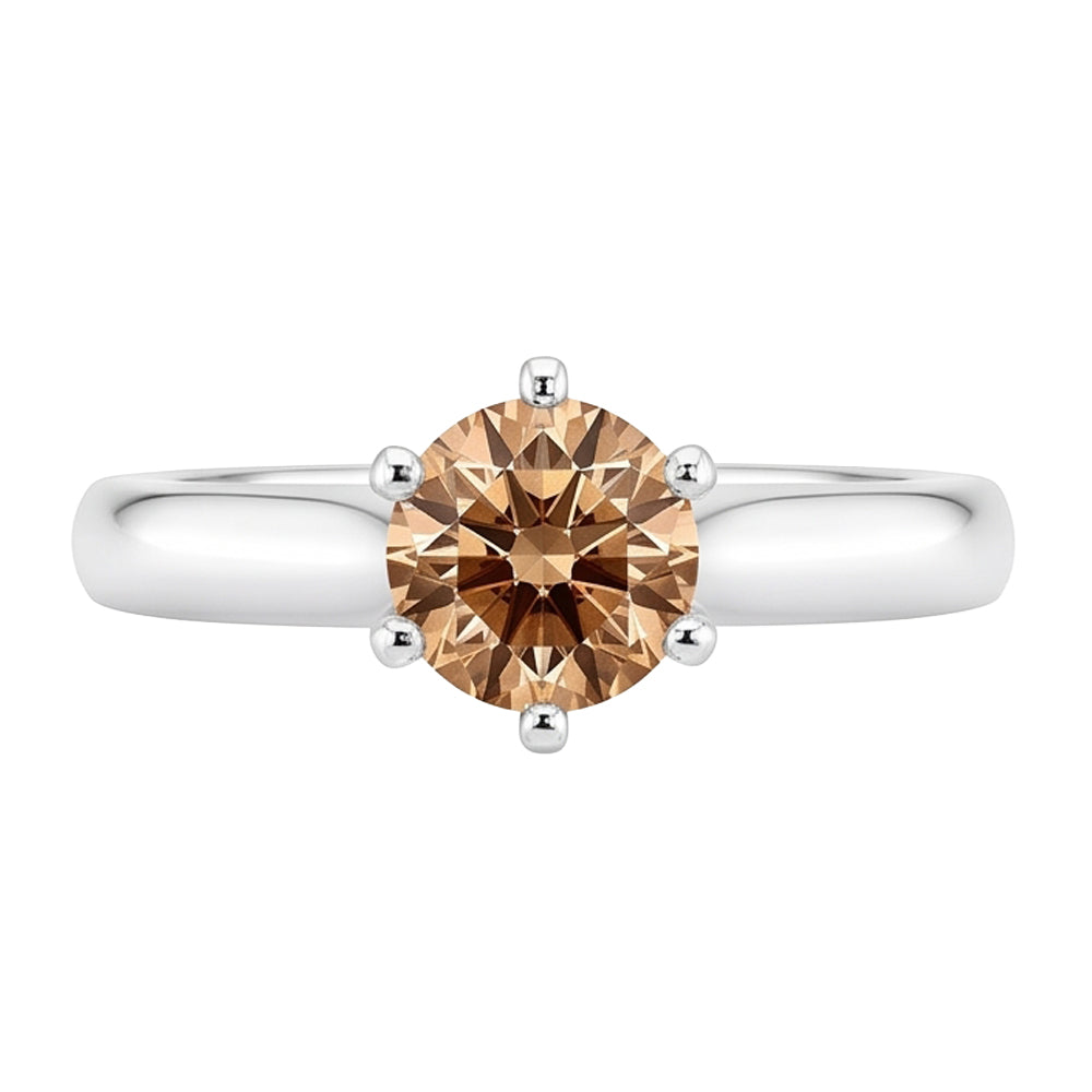 1 Carat Gemstone Natural Earth Mined Diamond Solitaire Anniversary Ring