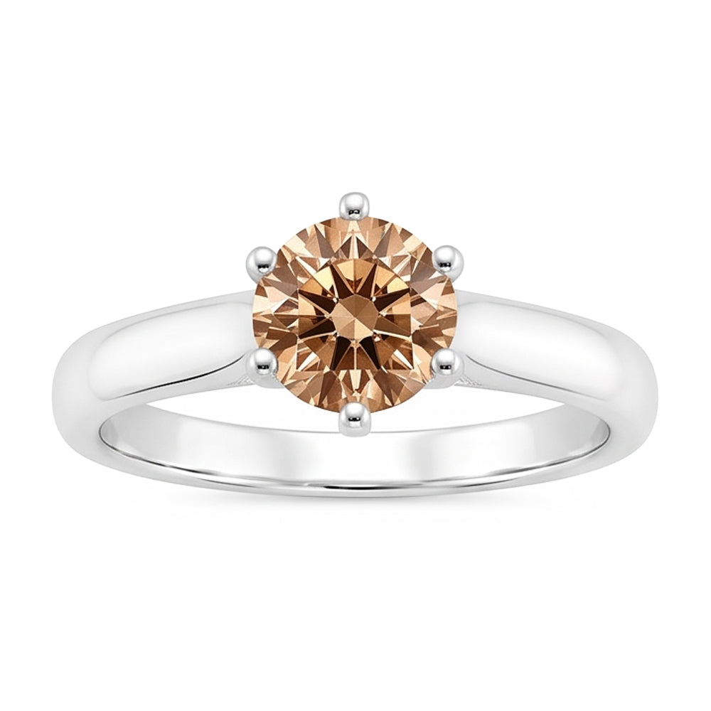 1 Carat Gemstone Natural Earth Mined Diamond Solitaire Anniversary Ring