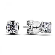 1 Carat Genuine Cushion Cut Diamond Stud Earring
