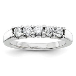 1 Carat Genuine Diamond Engagement Band White Gold 14K Women Jewelry