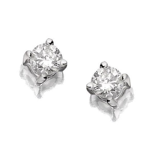 1 Carat Genuine Diamond Stud Earring Four Prong Setting Brilliant Cut Jewelry