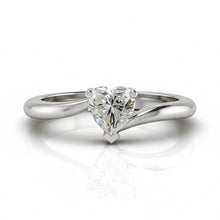 1 Carat Heart Natural Earth Mined Diamond Ring Ladies Jewellery