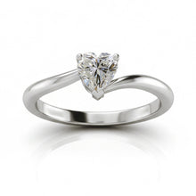 1 Carat Heart Natural Earth Mined Diamond Ring Ladies Jewellery