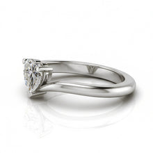 1 Carat Heart Natural Earth Mined Diamond Ring Ladies Jewellery