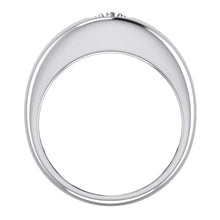  Men Gypsy Solitaire Genuine Diamond Ring F Vs1 Round Diamond White Gold 14K