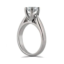1 Carat Natural Diamond Engagement Ring White Gold 14K New