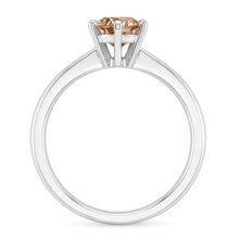 1 Carat Oval Real Champagne Natural Earth Mined DIAMOND ( NOT LAB GROWN ) Wedding Ring Gemstone