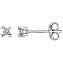 1 Carat Princess Cut Real Diamond Women Studs Earring White Gold 14K