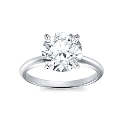 1 Carat Prong Set Solitaire Genuine Round Diamond Engagement Ring