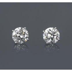 1 Carat Real Diamond Earrings For Sale