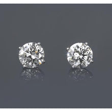 1 Carat Natural Earth Mined Diamond Earrings For Sale