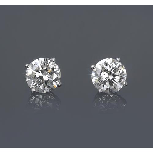 1 Carat Real Diamond Earrings For Sale