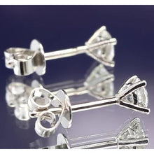 1 Carat Diamond Stud Martini Earring White Gold 14K
