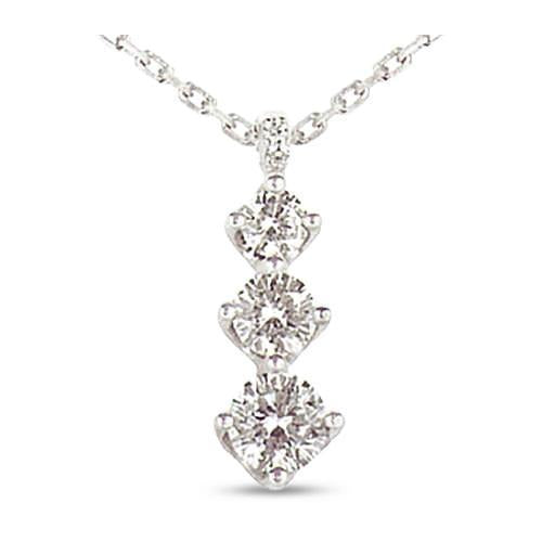 1 Carat Real Diamond Trilogy Pendant Journey Collection
