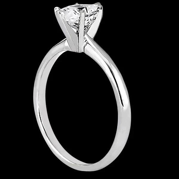 1 Carat Real Oval Diamond Solitaire Ring