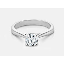 1 Carat Round Natural Earth Mined Diamond Solitaire Wedding Ring 14K White Gold