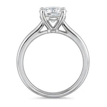 1 Carat Round Cut Solitaire Genuine Natural Earth Mined Diamond Wedding Lady Ring 4 Prongs