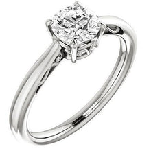 1 Carat Round Filigree Style Genuine Natural Earth Mined Diamond Solitaire Engagement Ring
