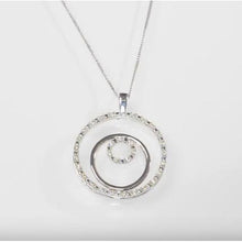 1 Carat Round Genuine Diamonds Circle Pendant 14K White Gold