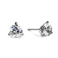 1 Carat Round Natural Diamond Women Stud Earring White Gold 14K