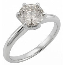 1 Carat Round Natural Earth Mined DIAMOND ( NOT LAB GROWN ) White Gold 14K Solitaire Engagement Ring New